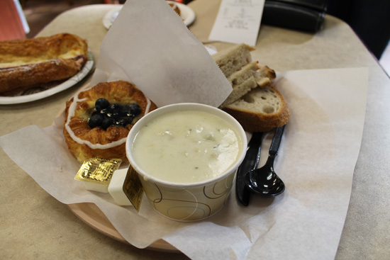 Andersen Bakery sells everything from pastries to clam chowder to sandwiches.