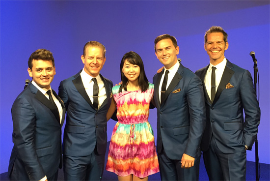 The Midtown Men performed on my show, so I was fortunate to meet them!