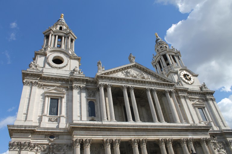 The front side of St. Paul's Cathedral.