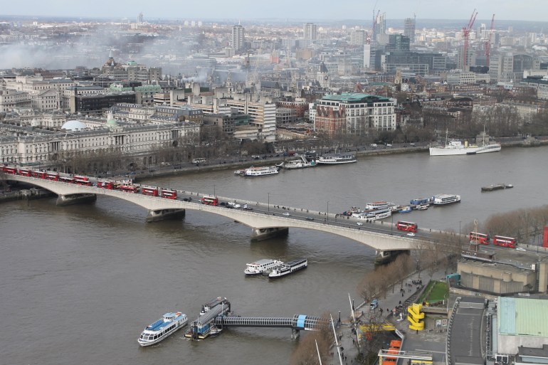 A view of London from the London Eye.